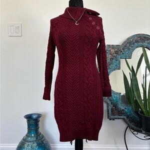 Womens Turtleneck Long Sleeve Elasticity Chunky Cable Knit Pullover Sweater